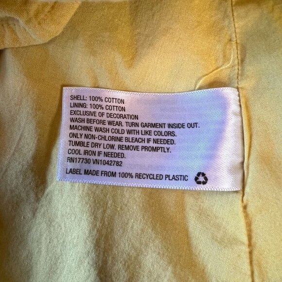 Genuine Kids From OshKosh Yellow Aloha Button-Front Cotton Skirt 3T - Picture 5 of 11